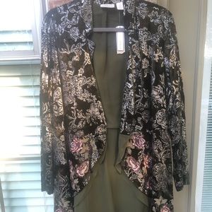 Chico’s NEW Olive Green Velveteen Jacket